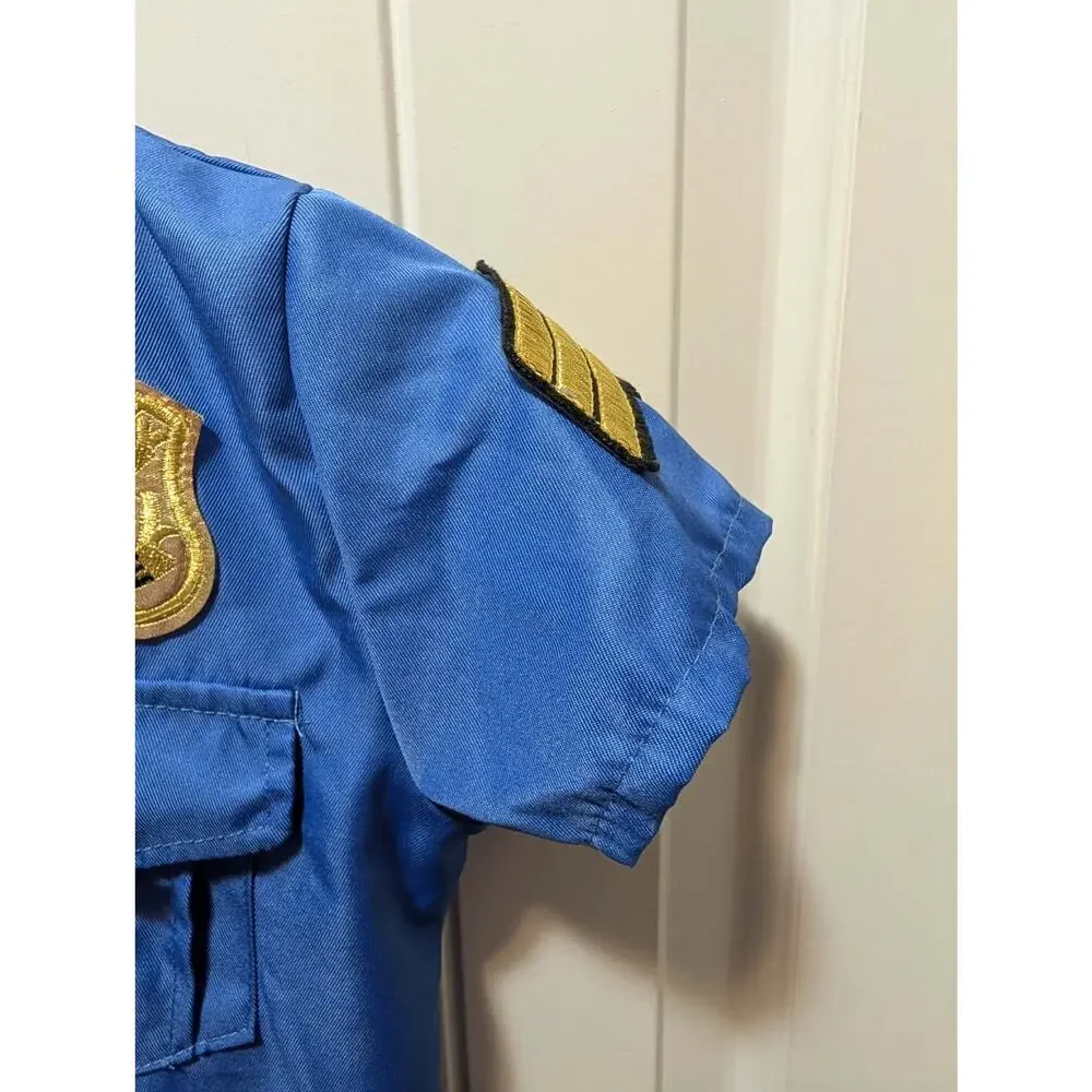 Kids Police Officer Cop Halloween Costume Dress Girls L (8-10) Cosplay